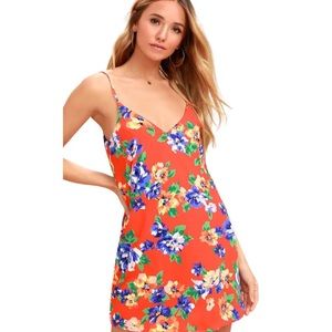 Floral dress with tropical feel